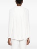 Lanvin Long Sleeve Pleated Blouse Open Neck Clothing