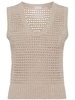 Brunello Cucinelli Open Knit Cotton Top