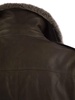 Brunello Cucinelli Leather Bomber Jacket And Shearling Collar