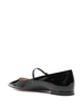 Gianvito Rossi Ribbon Jane Patent Leather Ballet Flats