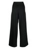 Róhe Wide Leg Pinstripe Trousers