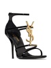 Saint Laurent Cassandra Patent Leather Heel Sandals