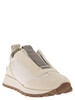 Brunello Cucinelli Suede And Techno Fabric Runners With Precious Detail