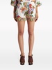 Etro Cotton And Silk Blend Shorts