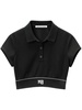 Alexander Wang Cheerleader Crop Polo Shirt