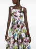 Dolce & Gabbana Flower Print Midi Cotton Dress