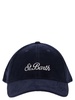 Mc2 Saint Barth Corduroy Baseball Cap With Embroidery