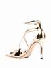 Jimmy Choo Azia Metallic Effect Sandals