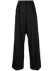 Róhe Wide Leg Pinstripe Trousers