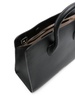 Strathberry Midi Tote Leather Black Silver Hardware