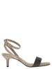 Brunello Cucinelli Suede Sandals With Precious Insert