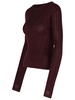 Lanvin Burgundy Wool Blend Sweater Woman