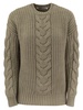 Max Mara Woman Sage Green Cotton Acciaio Sweater