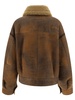 ACNE STUDIOS Luxury Brown Shearling Leather Jacket for Women