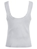 Logo Ribbed Tank Top