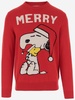 Mc2 Saint Barth Wool Blend Pullover With Snoopy