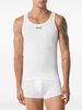 Versace Logo Ribbed Cotton Tank Top