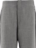 THOM BROWNE Luxury Wool Joggers - Classic Gray