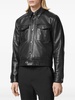 Black Single-Breasted Leather Jacket