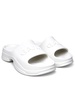 Ganni White Rubber Slippers