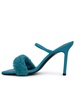 By Far Light Blue Leather Ada Sandals