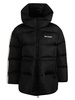 Black Hooded Down Jacket for Women by PALM ANGELS