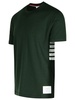 Thom Browne Green Wool T-Shirt Man