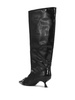 eyelet-detail slouchy knee-high boots