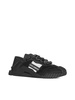 DOLCE & GABBANA Men's Neoprene and Mesh Technical Fabric Sneakers with Leather Details and Reflective Bands