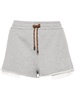 Miu Miu Cotton Fleece Shorts