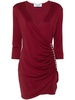 Blumarine Burgundy Red Pleated Dress