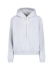 Alexander Wang Puff Logo Hoodie In Structured Terry