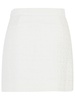 Casablanca White Cotton Blend Miniskirt