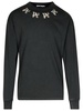 Palm Angels 'Stateme' Black Cotton Over T-Shirt Man