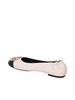 Neutral Claire Leather Ballerina Shoes