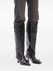 eyelet-detail slouchy knee-high boots