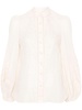 Zimmermann Embroidered Linen Blouse