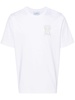 Casablanca Cotton T-Shirt With Front Tennis Print And Back Print