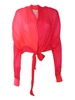 Red Shaded Silk Shirt