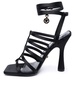 Versace Black Satin Sandals Woman