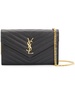 Saint Laurent Cassandre Clutch With Chain Bags