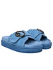 Mou 'Rope' Blue Suede Sandals