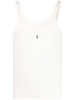 Saint Laurent Cassandre Cotton Tank Top