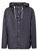 Jil Sander Press-Stud Fastened Hooded Jacket