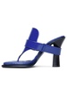 Burberry 'Bay' Blue Leather Sandals Woman