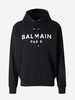 Balmain Hooded Logo Hoodie