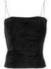 Forte_Forte Cotton Viscose Velvet Bustier Top Clothing