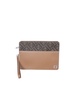 Fendi Logo Detailed Square Clutch Bag