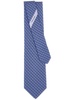 equestrian-print silk tie