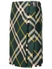 BURBERRY 24SS Green Mini Skirt for Women